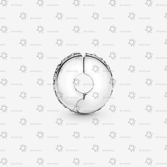 Pandora Clear Pavé Clip Charm - Picture 2 of 6